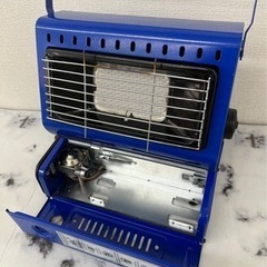 【現状品】2way ポータブルカセットコンロストーブ アウトドア 防災 キャンプ ガスストーブコンロ ガスヒーター 季節家電の画像