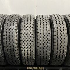 札幌発 引取OK BS G588 225/80R17.5 123/122L 17.5インチ トラック 夏タイヤ リブラグ 6本 19年製 バリ溝 4t レンジャー等　(TT041)クレジットカード QRコード決済可能