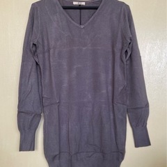 未使用◆Karei◆デザインニット◆Vネック◆サイズＬ