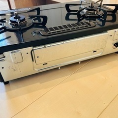 ガスコンロ　2口　都市ガス【Rinnai KSR670BK】の画像