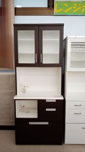 ★ジモティ割あり★ ニトリ レンジボード ダークブラウン H200×D42×W80 クリーニング済み TJ4159