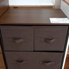 ★ジモティ割あり★  チェスト ダークブラウン H79.5×D4...
