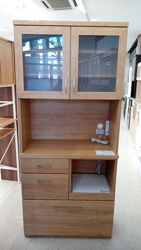 ★ジモティ割あり★ ニトリ レンジボード ライトブラウン H180×D40.5×W80 クリーニング済み TJ4163