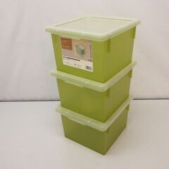 stp-2409　DVDボックス3個セット　グリーン系　スタッキ...
