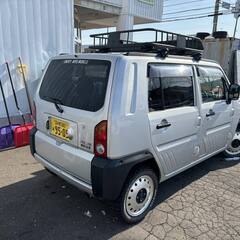 車検令和8年まで有　ダイハツ ネイキッド　シルバー マッドタイヤ キャリアの画像