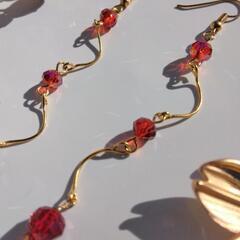 手作りピアス⭐︎シュシュ、ネックレス、チャーム
