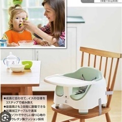 ローチェア 高さ調節ブースター付き】の画像