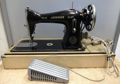 エイブイ：JANOME アンティークミシン レトロ 電動式 ジャンク品