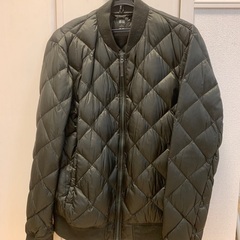 ユニクロUNIQLO メンズL ダウンジャケット グリーン