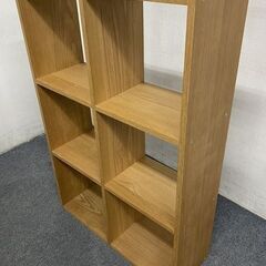 無印良品/MUJI スタッキングシェルフセット・3段×2列・オーク材 中古