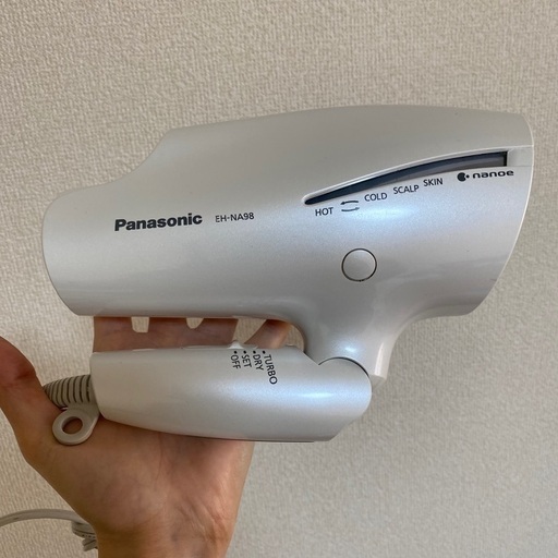 【急募2/14(水)蒲田】パナソニック ナノケア ヘヤドライヤー　2017年製 EH-NA98 Panasonic nano care 白 ホワイト