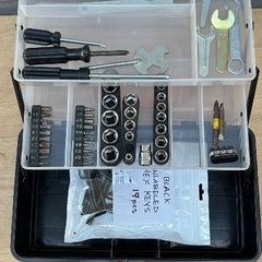 工具箱　三個セット　道具付きの画像
