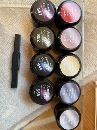 ジェルネイル　50色セット＋パーツ＋クリアボックス