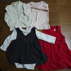 【80】子供服 秋冬物セットの画像