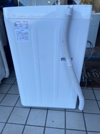 【2】SHARP シャープ 洗濯機 20年製 6Kg ES-GE6D-T 0213-80