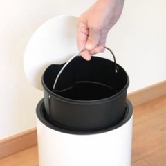 ゴミ箱　ペダルペール丸型 6L リブウェル(Livewell)  静音の画像