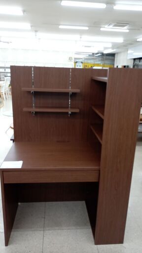 ★ジモティ割あり★  デスク 茶 H145×D60×W100 クリーニング済み TJ4169