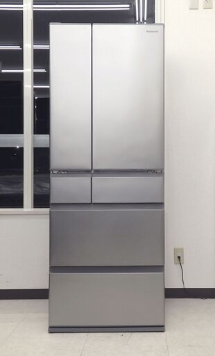 北海道 千歳市/恵庭市 動作品 Panasonic/パナソニック 6ドア 冷蔵庫 NR-F516MEX-S 2021年製 ステンレスシルバー 513L フレンチドア パーシャル搭載 ナノイーX