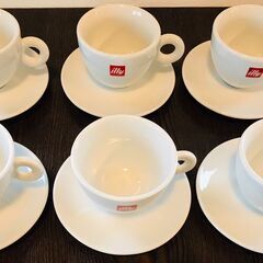 illyカプチーノカップ＆ソーサ　6客セットの画像