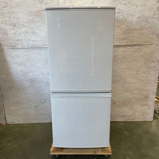 【SHARP】 シャープ ノンフロン2ドア冷凍冷蔵庫 容量137L 冷凍室46L 冷蔵庫91L SJ-D14C 2017年製