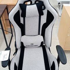 ★ジモティ割あり★  ゲーミングチェア ベージュ H×D×W ク...