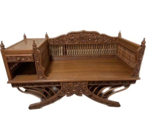アジアン家具最高級木彫り家具チェアアジアン彫刻猫脚収納家具