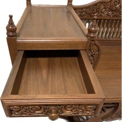 アジアン家具最高級木彫り家具チェアアジアン彫刻猫脚収納家具