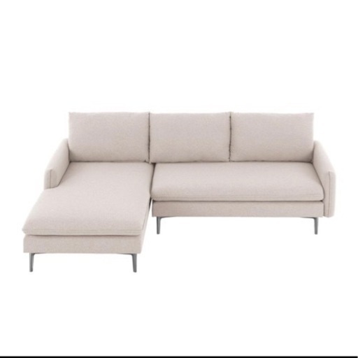 ※3月9日まで掲載  【新品未使用】　カウチソファー 3人掛けソファー　ソファー　ベージュ