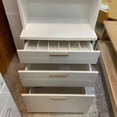 【愛品館 江戸川店 カップボード】NITORI（ニトリ）2枚扉カップボード ID:151-008139-007の画像