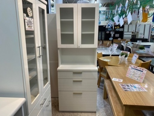 【愛品館 江戸川店 カップボード】NITORI（ニトリ）2枚扉カップボード ID:151-008139-007