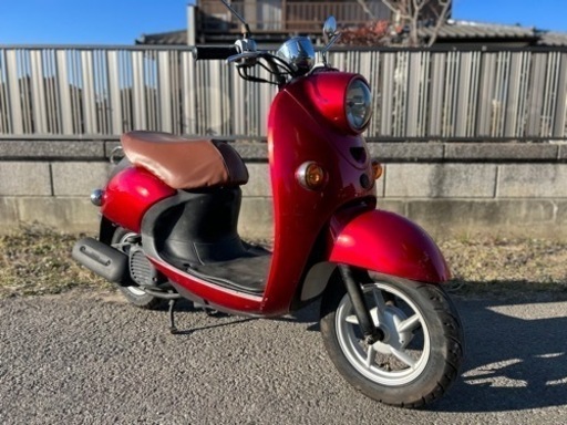 ビーノ低燃費4スト☆自賠責R7/5付☆プラグやオイルなど交換済！色々整備で快調☆50cc原付スクーター☆