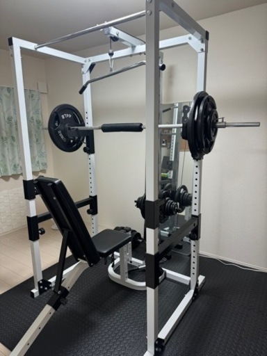 ジムラックセット　カガミ　防振防音マット付き^_^