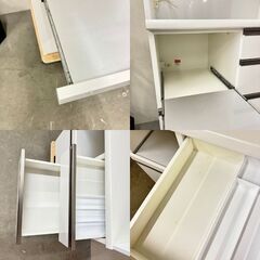 W 16091  ユーアイ 2枚ガラス扉キッチンボード　食器棚 幅89cm   ◆大阪市内・東大阪市他 5,000円以上ご購入で無料配達いたします！◆ ※京都・高槻・枚方方面◆神戸・西宮・尼崎方面◆奈良方面、大阪南部方面　それぞれ条件付き無料配送あり！            