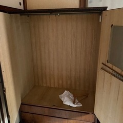 クローゼット　衣装タンス　木製　茶色　ブラウンの画像