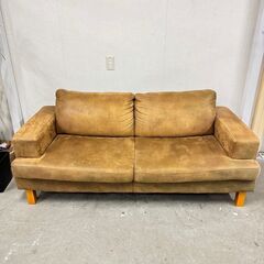 W 16070 NOCE 3人掛けテクニックレザーソファ ◇大阪市内・東大阪市他