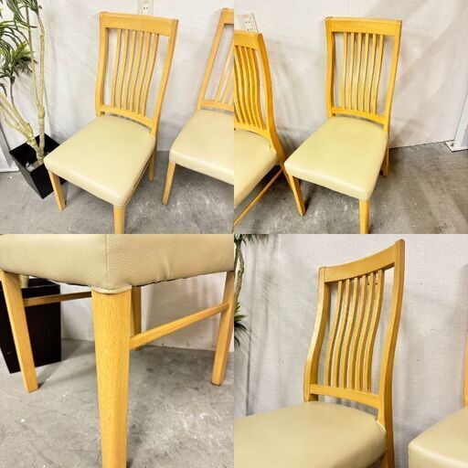  16068  NITORI ダイニングテーブルセット　椅子2脚   ◆大阪市内・東大阪市他 5,000円以上ご購入で無料配達いたしま