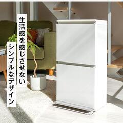 ゴミ箱 2段 ワイド 40リットル ペダル アスベルの画像