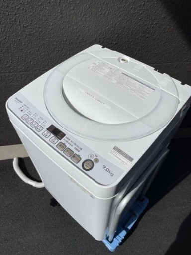 ※受付終了　大特価‼️ 早い者勝ち‼️ SHARP 全自動洗濯機　2020年製　7kg  ES-KS70V-W