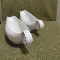 深川製磁 金彩竹林 竹 陶器 金彩竹図 有田焼 ソースポット 超レトロ 食器 まとめて2個の画像