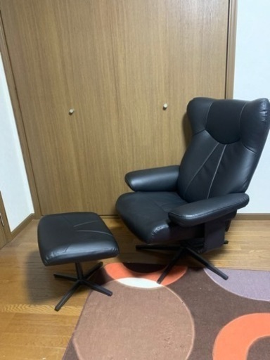 リクライニングパーソナルチェア(オットマン付き)