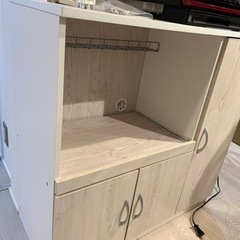 レンジ台　食器棚　ベルメゾンの画像