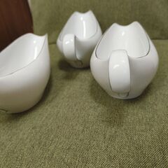 深川製磁 / 竹林 / ソース、ドレッシングポット / 有田焼 / ソース入れ / 3個セットの画像