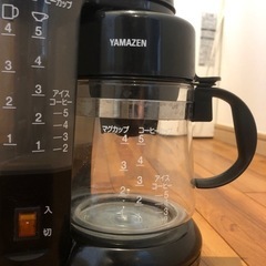 値下げコーヒーメーカー(フィルター付き)山善の画像