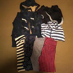 お値下げ！お得☆ダッフルコート他、ズボンなど7点セット130センチ