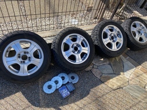 ホンダ フィット BS製アルミホイール+スタッドレス(ナット付)