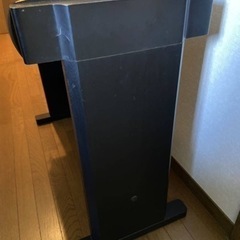 エレクトーンの椅子　ブラック Victor 縦約32x横約69x高さ約55cm 木製【現状品】の画像