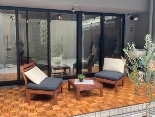 IKEA イケア ÄPPLARÖ エップラロー 屋外用テーブル&ソファ