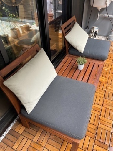 IKEA イケア ÄPPLARÖ エップラロー 屋外用テーブル&ソファ
