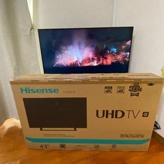 終了直前★ハイセンス 43型 4Kチューナー内蔵 液晶テレビ 43E6800 ネット動画対応 の画像