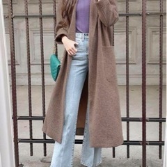 グレイル　GRL   千鳥柄ロングコートの画像